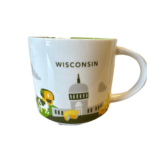 Starbucks Coffee 2014 You Are Here Collection WISCONSIN Mug 14 Oz - Picture 1 of 4